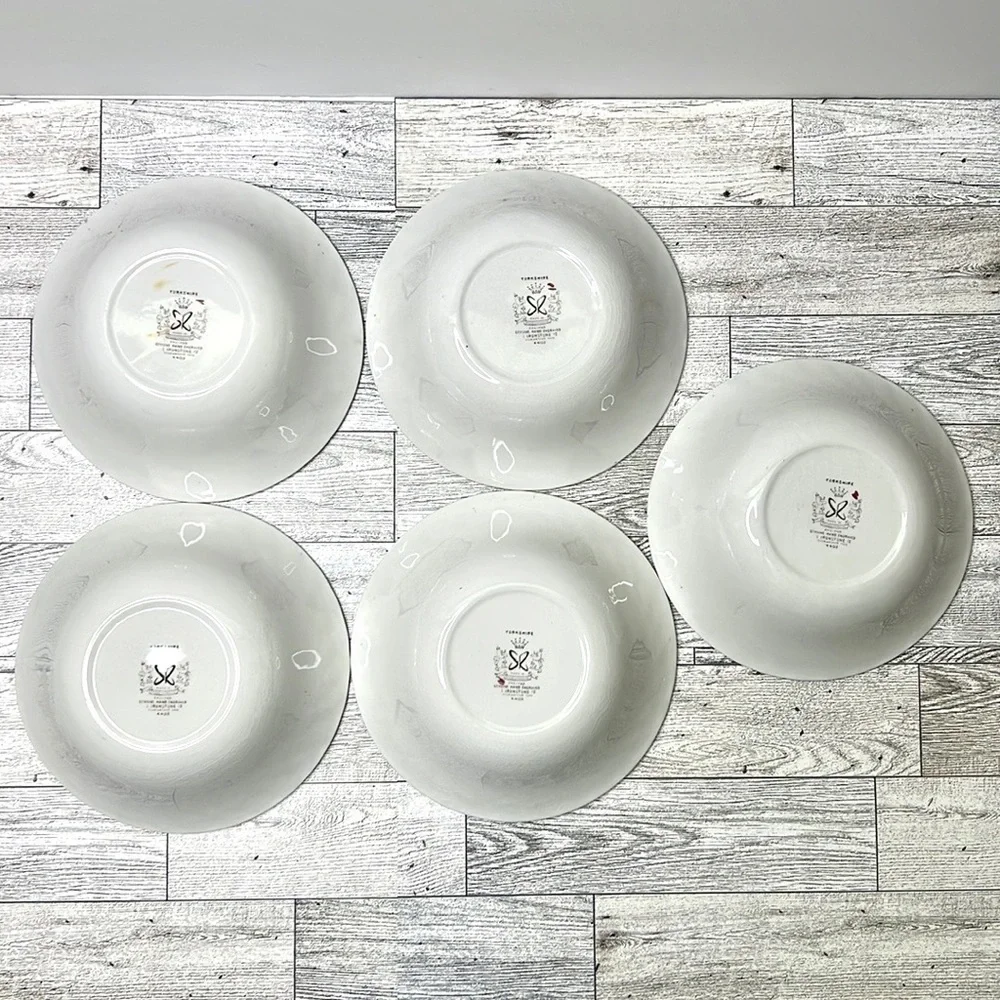 Yorkshire Multicolor by Staffordshire  Hand Engraved Ironstone 4405 Bowls (5)